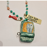 Collana rosario Scatola di sardine "Bye bye sfigate"