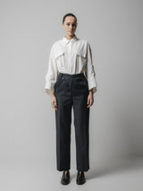 Pantaloni asimmetrici con cintura225