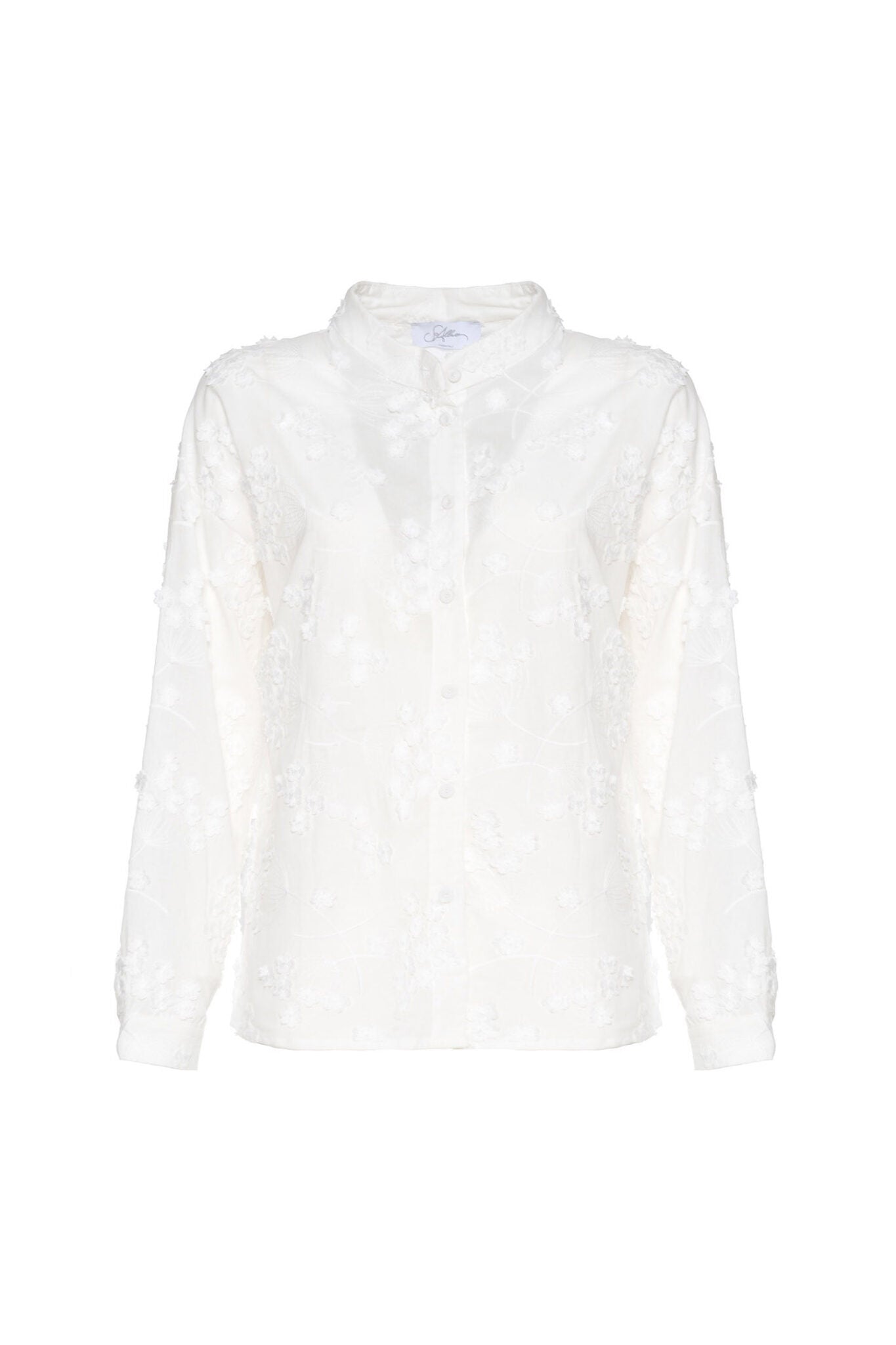 CAMICIA IN MUSSOLA RICAMATA