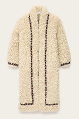 Cappotto lungo in eco fur
