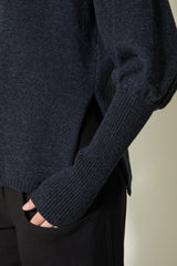 Maglione in lana collo alto