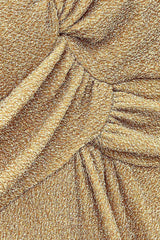 Abito lungo oro laminato