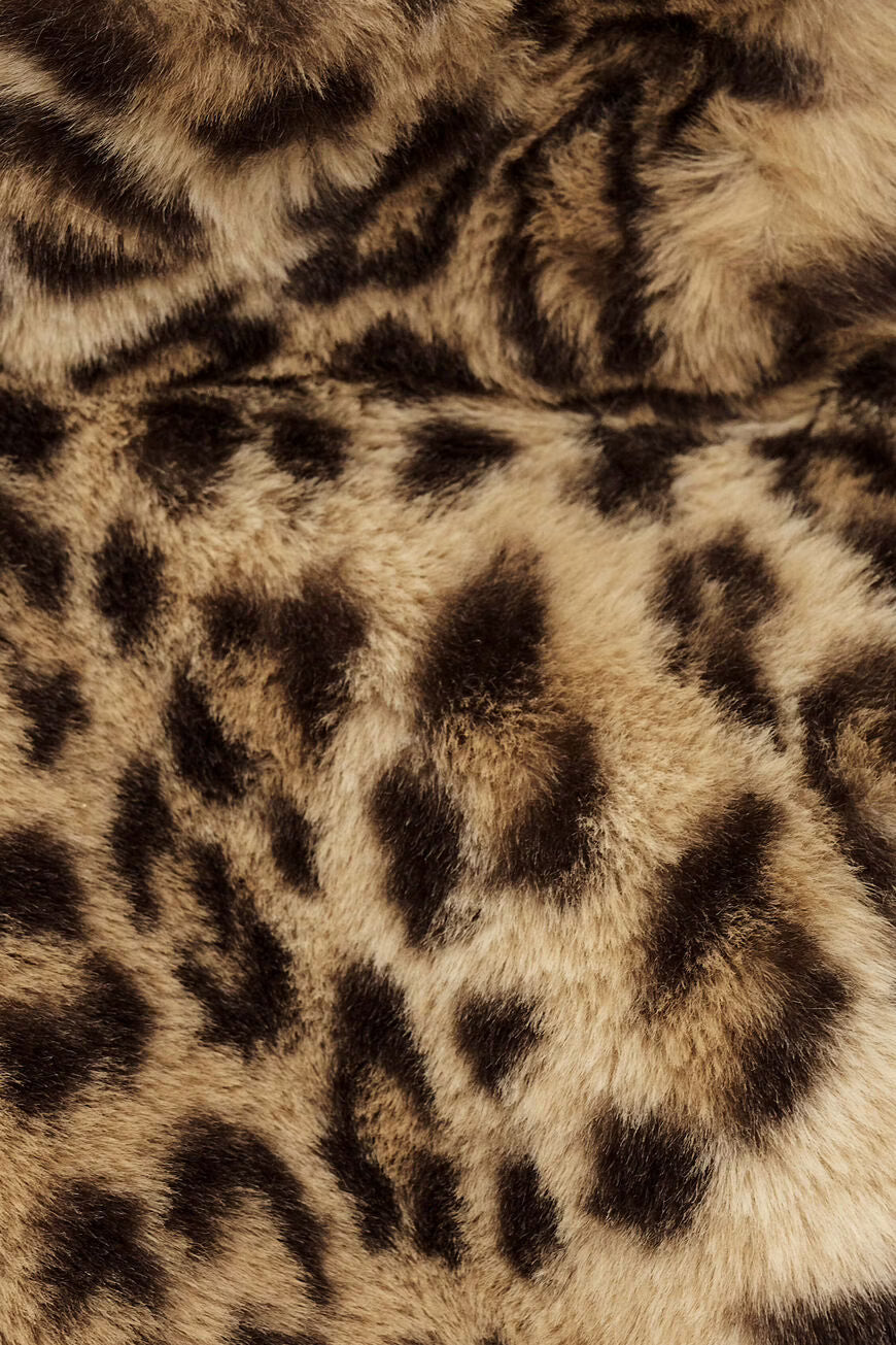 Bomber in eco fur animalier