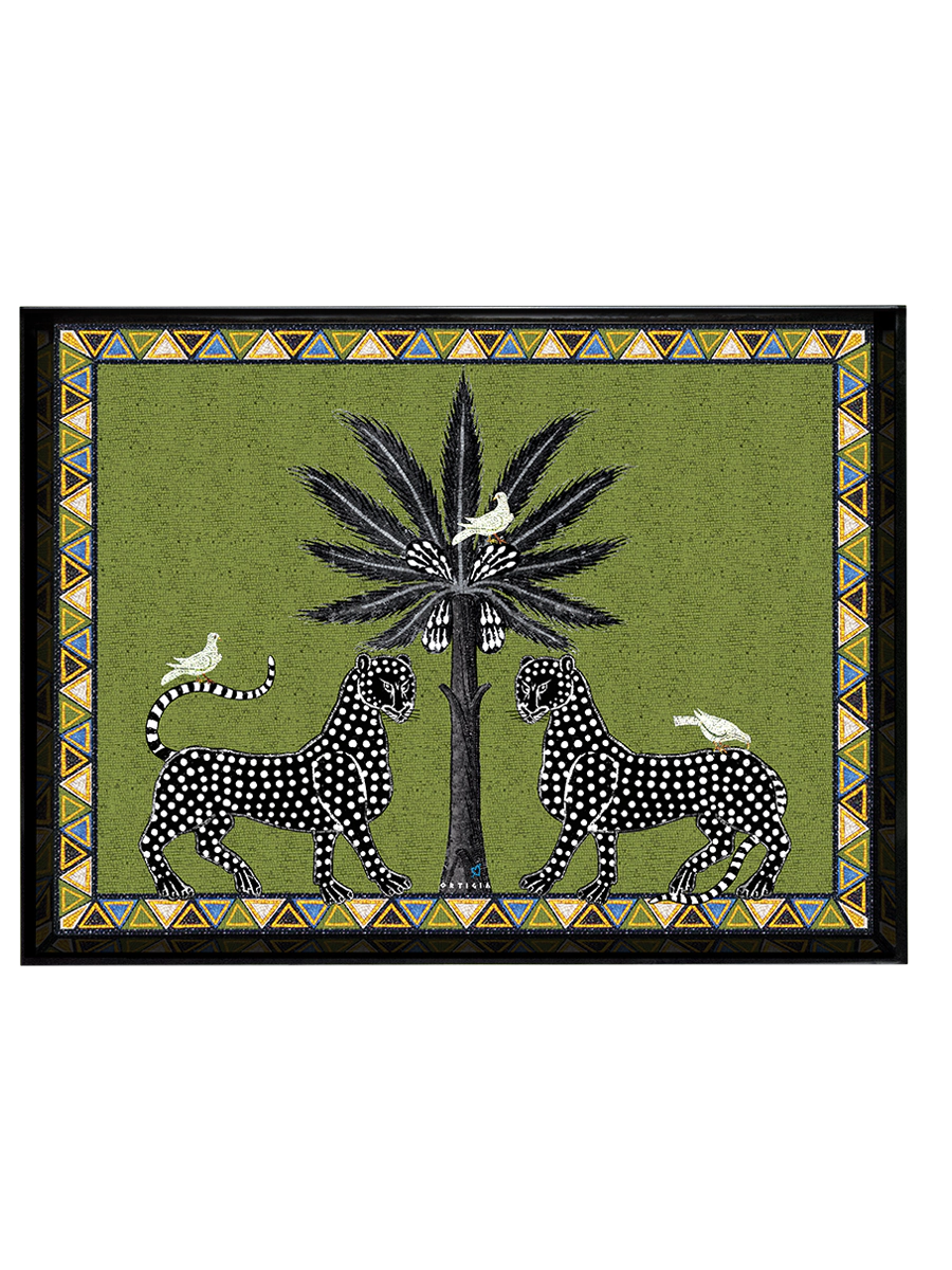 Vassoio Mosaico Verde Large (38 x 28cm)