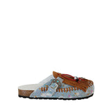 Sabot con tomaia in paint denim