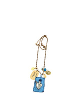 Collana milagritos "Santa subito" azzurro