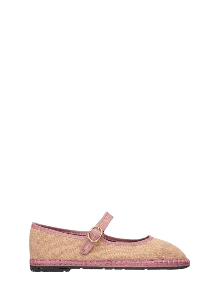 Friulana mary jane in lino Flabelus