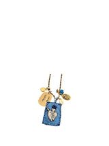 Collana milagritos "Santa subito" azzurro