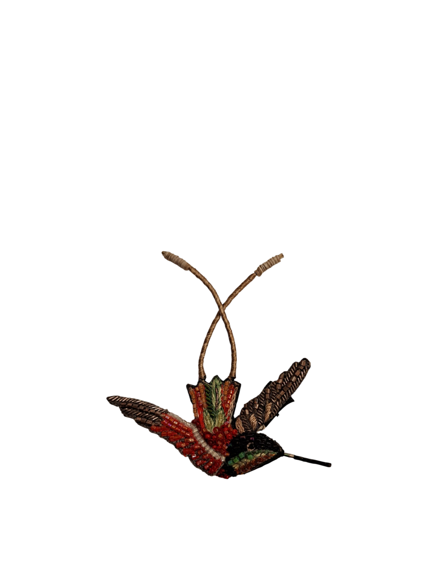 Spilla TROVELORE - Crimson Topaz Hummingbird