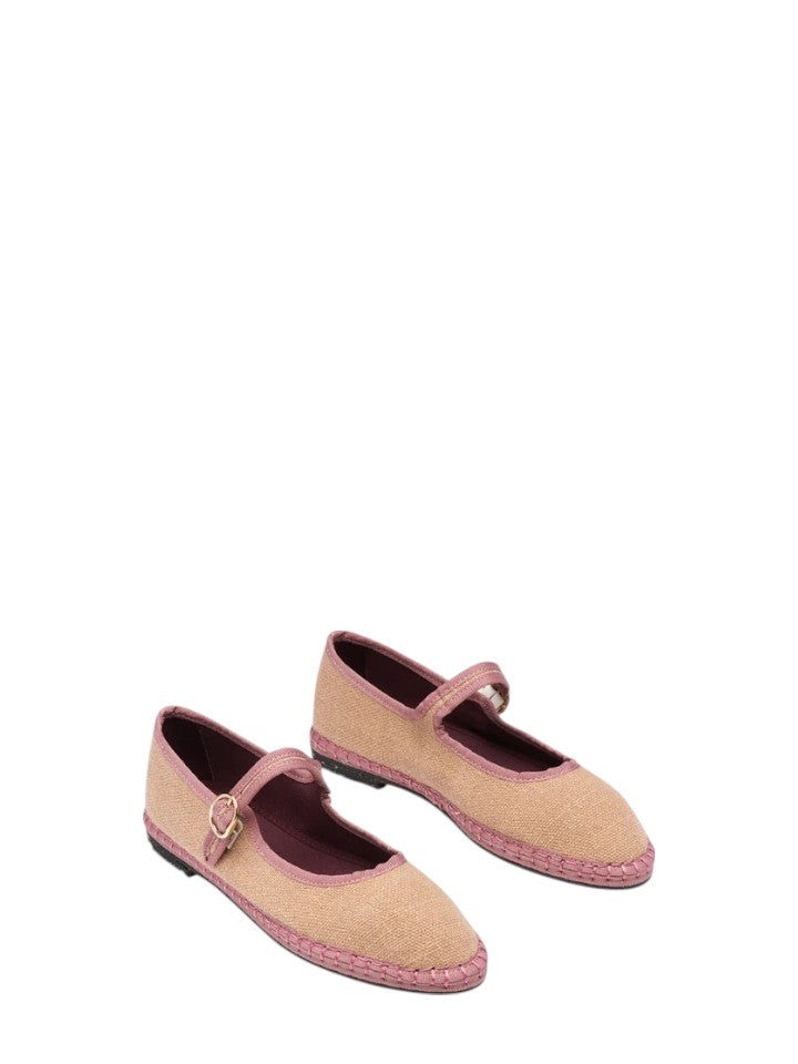 Friulana mary jane in lino Flabelus