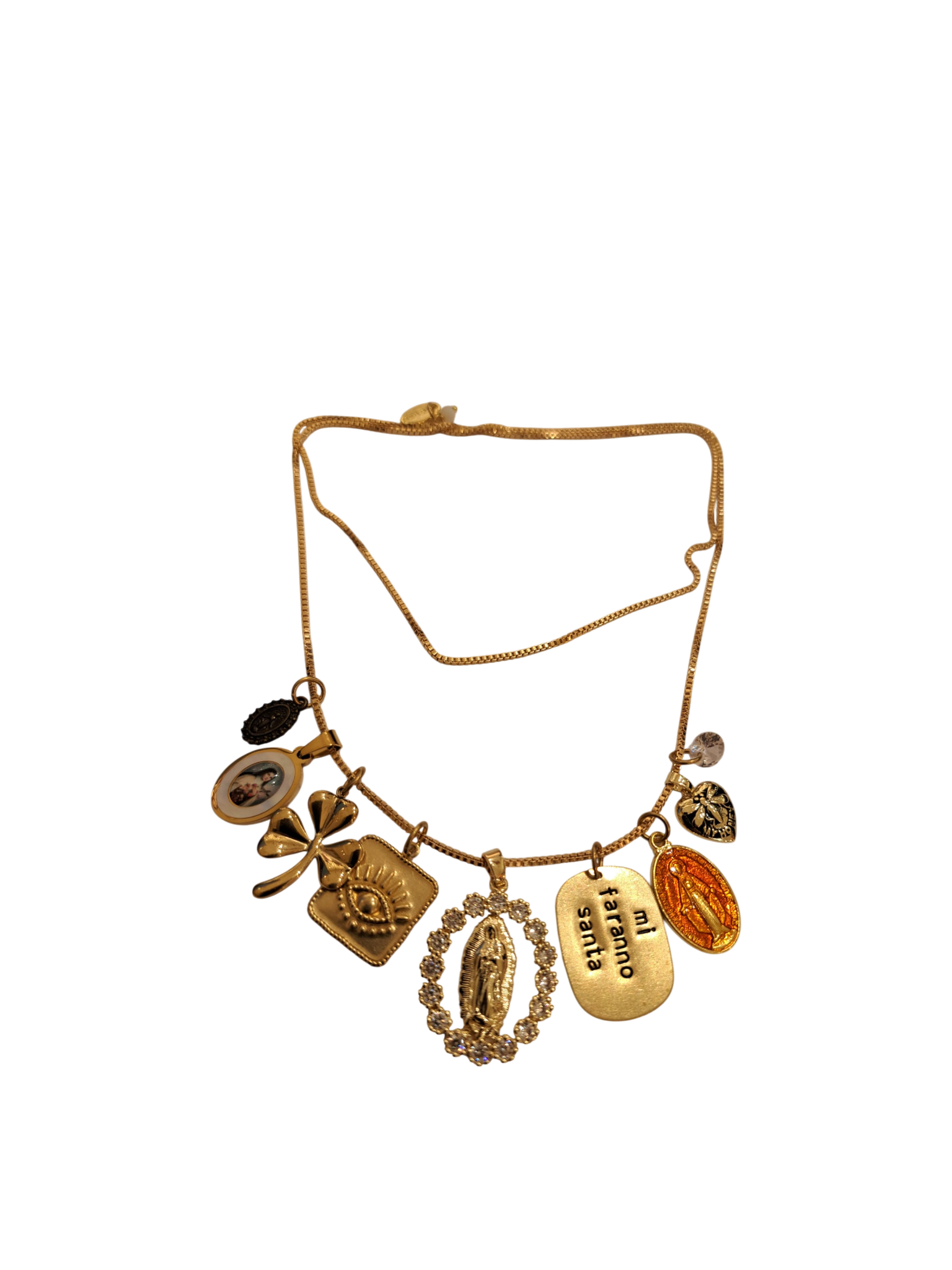 Collana amuleti "Mi faranno santa"