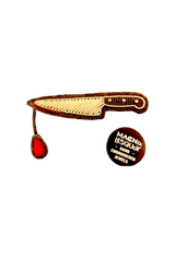Spilla ricamata a mano "knife" - M&L