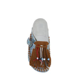 Sabot con tomaia in paint denim