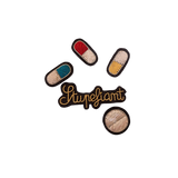Spilla ricamata a mano "Narcotics" - M&L