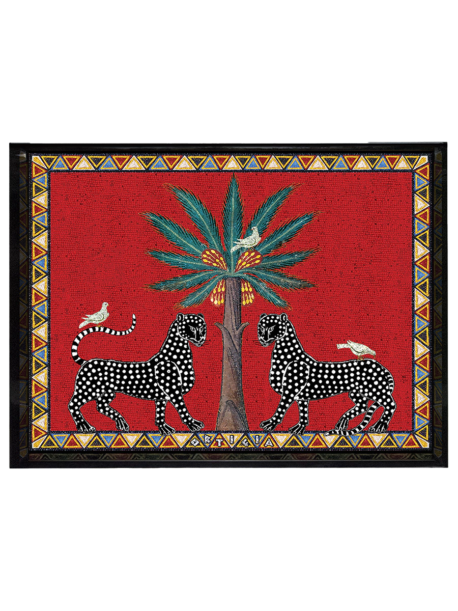 Vassoio Mosaico Rosso Large (38 x 28cm)