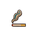 Spilla ricamata a mano " Cigarette and smoke" - M&L