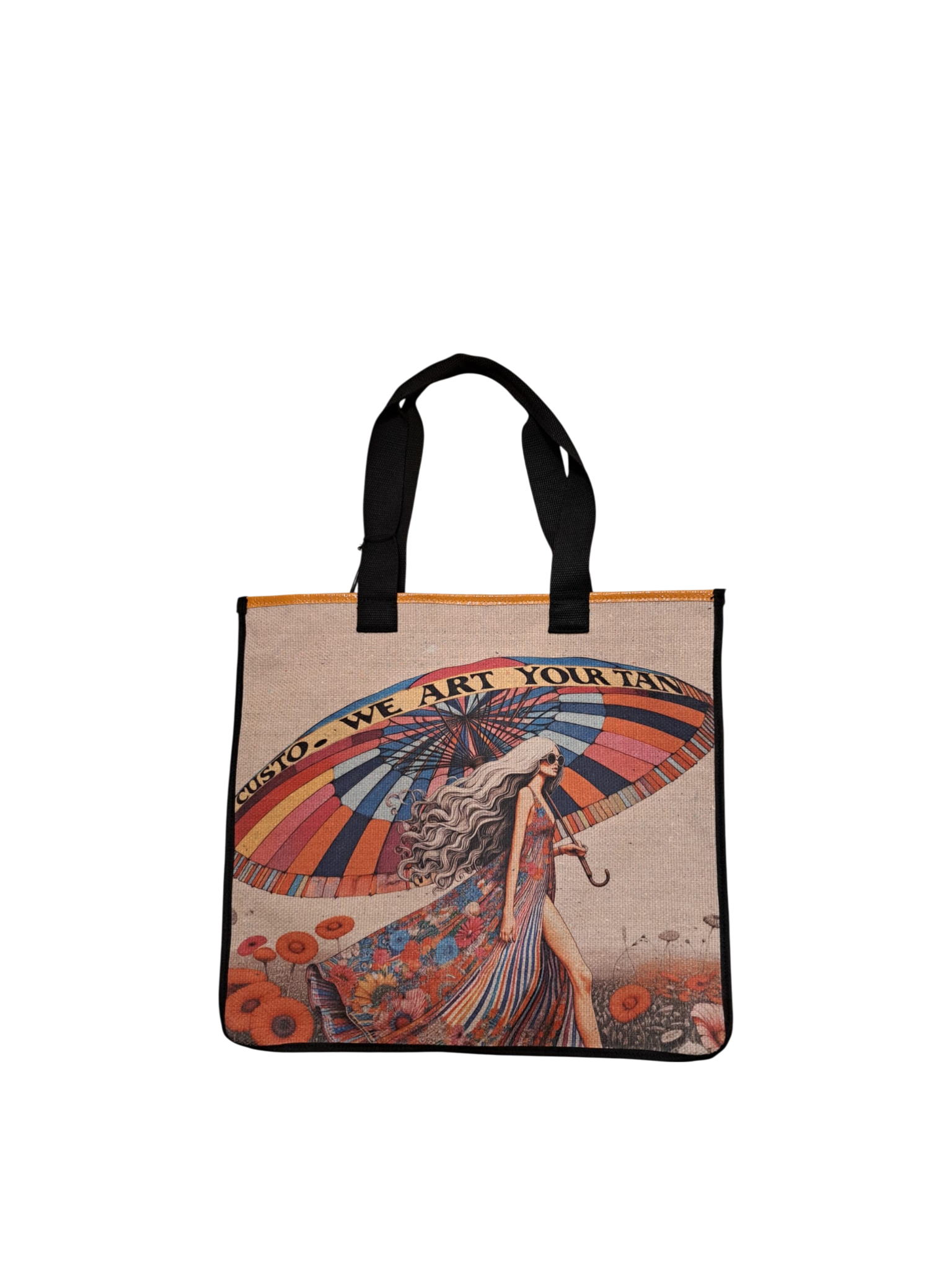 Shopper reversibile Custo Barcelona Medium - orange