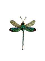 Spilla TROVELORE - oriental greenwing dragonfly