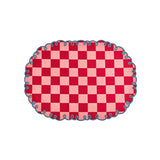 Tovagliette ricamate rosa bordeaux con bordo ricamato set da 2 - Bitossi home