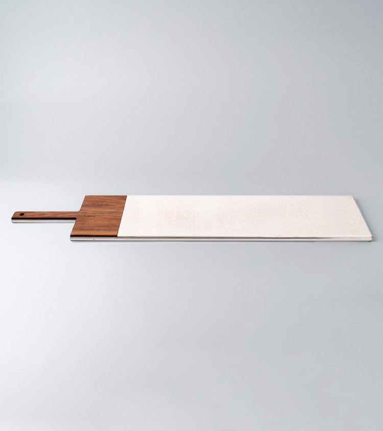 In/Taglio 2 - tagliere centrotavola bianco 18x79