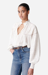 Camicia con dettagli in pizzo