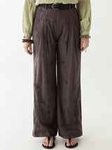 Pantalone in cotone leggero con ricami