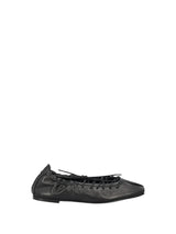Ballerina in pelle con laccetti