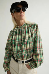 Camicia in cotone a quadretti