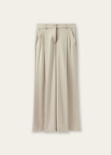 Pantalone tessuto fluido con pences