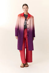 Trench leggero midi taglio dritto con motivo tie