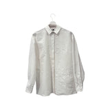 Camicia lunga in misto cotone con stampa tono su tono
