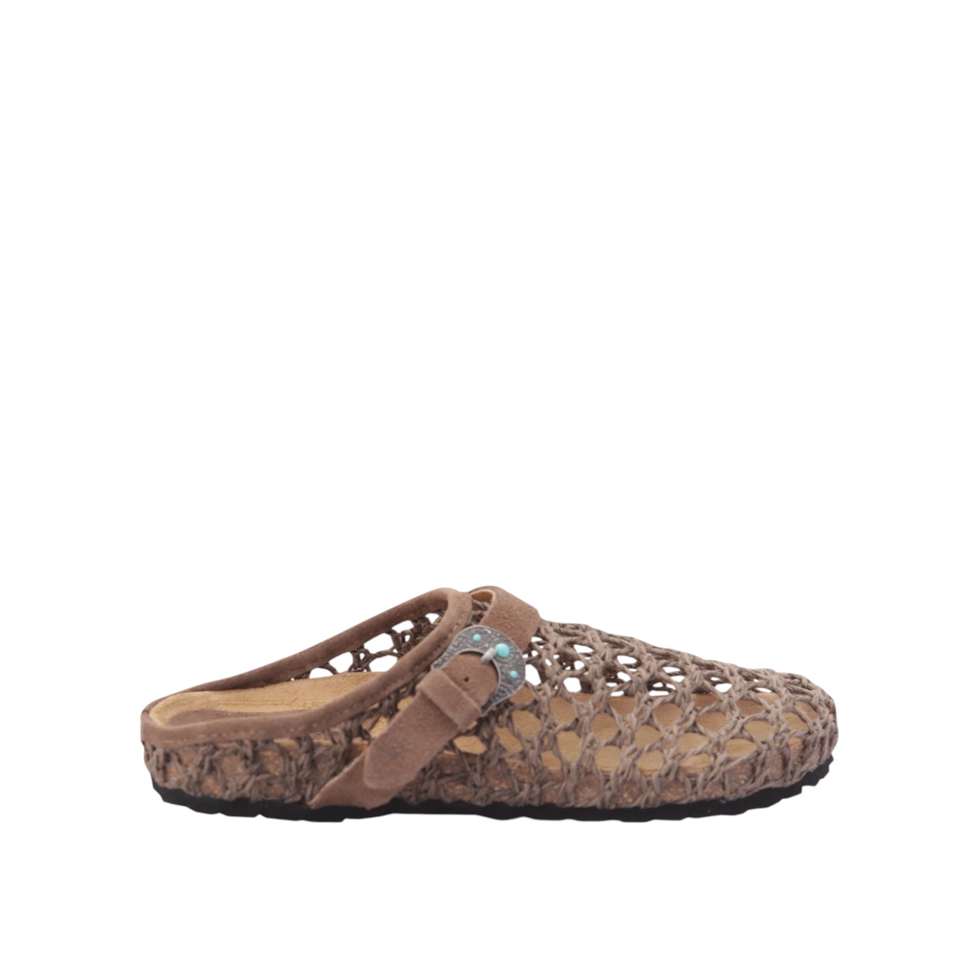 Sabot intrecciato marrone