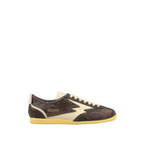 Sneaker IKIGAI in pelle pitonata marrone