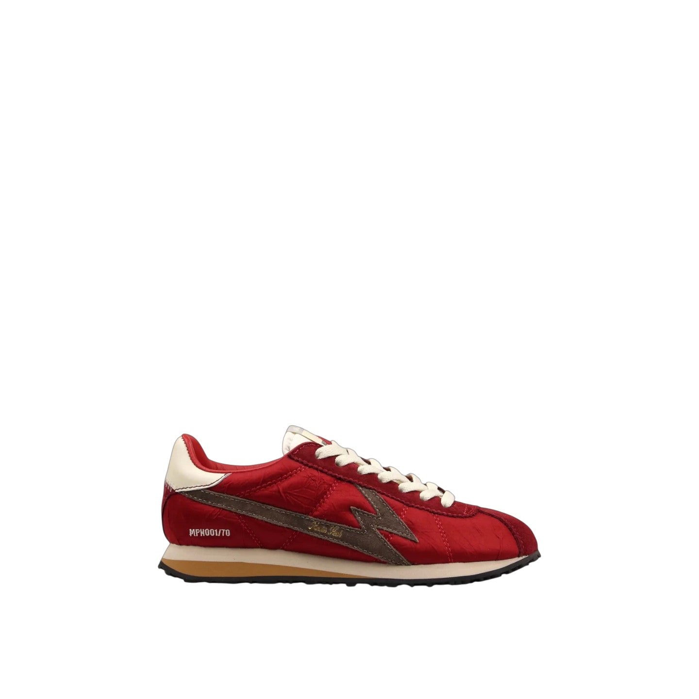 SNEAKER FLASH ROSSA IN OPACO CON DETTAGLI IN SUEDE
