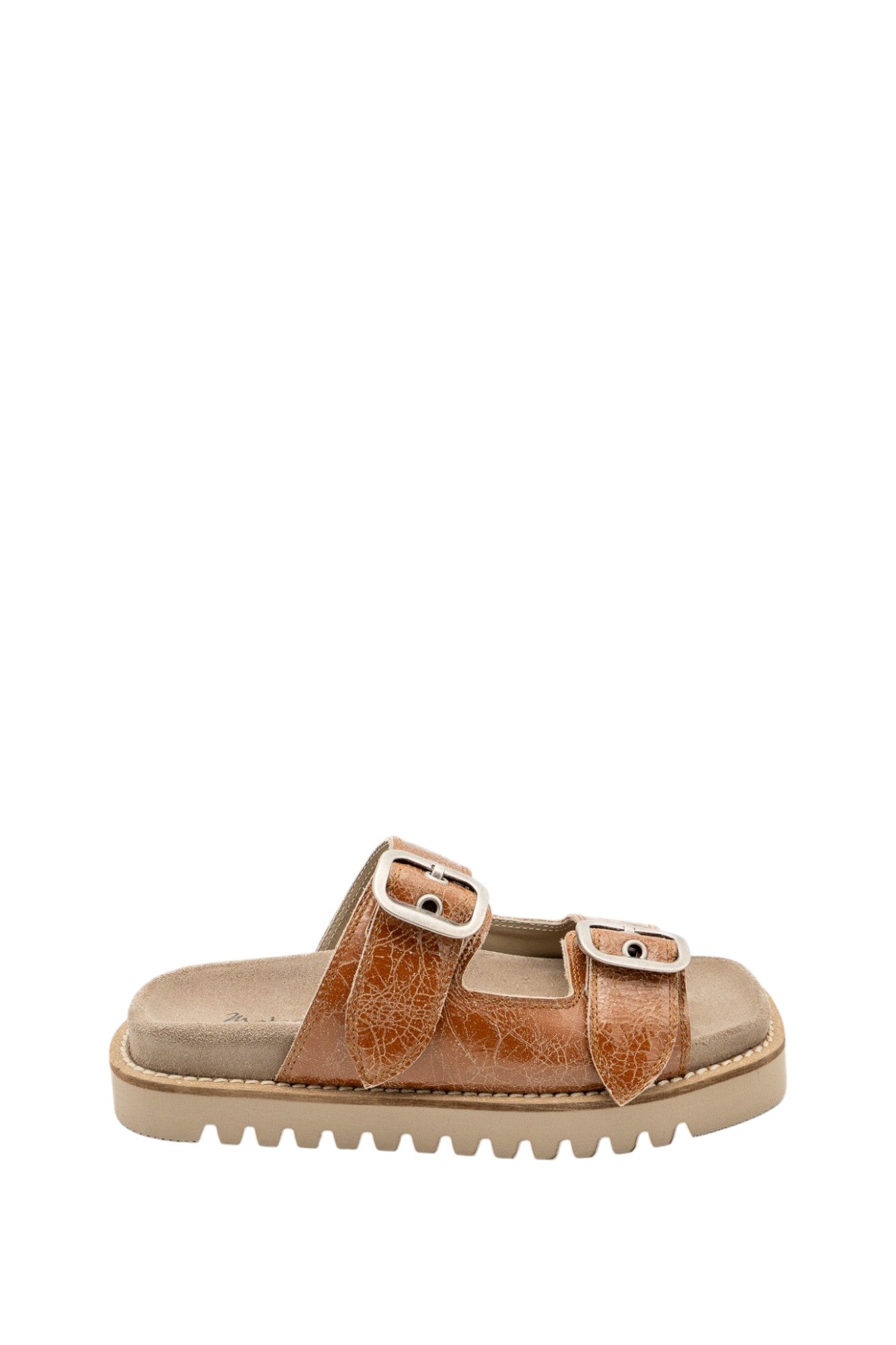 Ciabatta in pelle cracklux