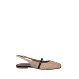 Ballerina in pelle e rafia
