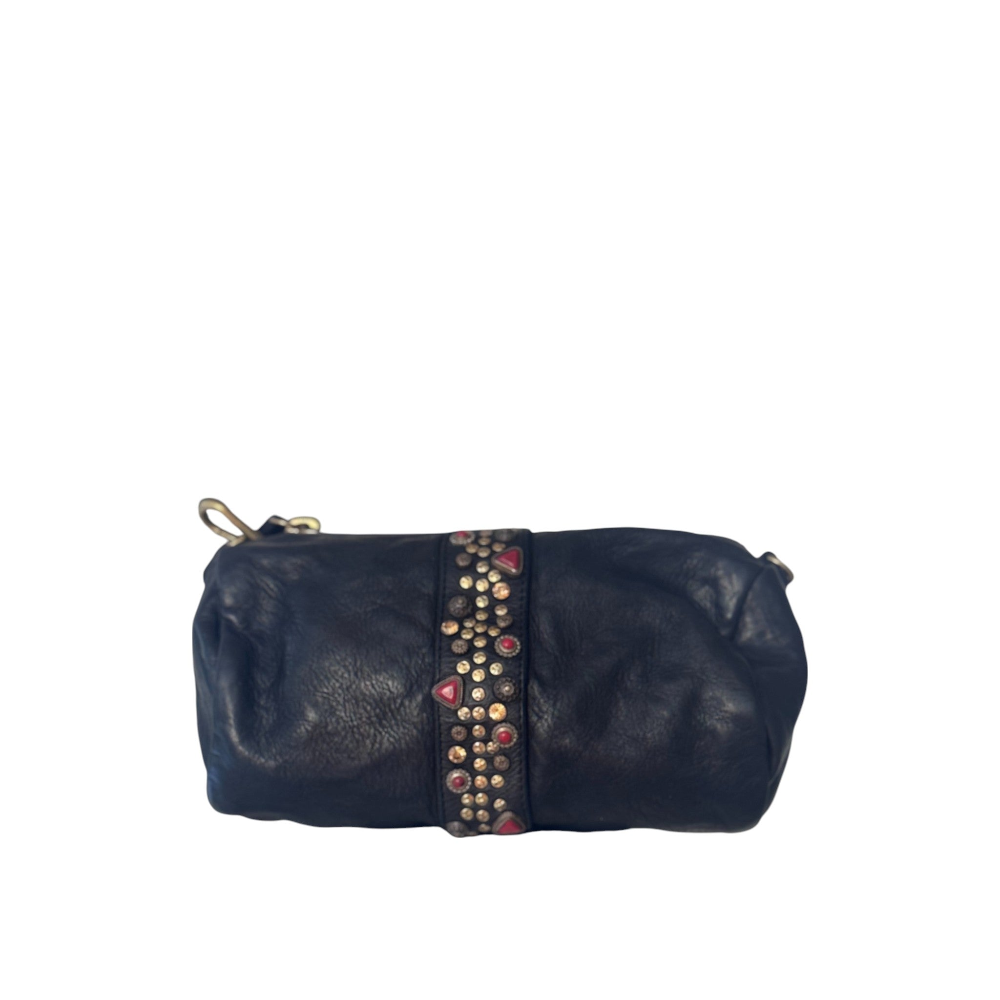 Bauletto tondo Licia Campomaggi con borchie