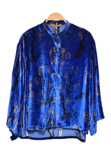 Camicia kimono in velluto