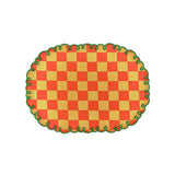 Tovagliette  arancio/pesca con bordo ricamato set da 2 - Bitossi home