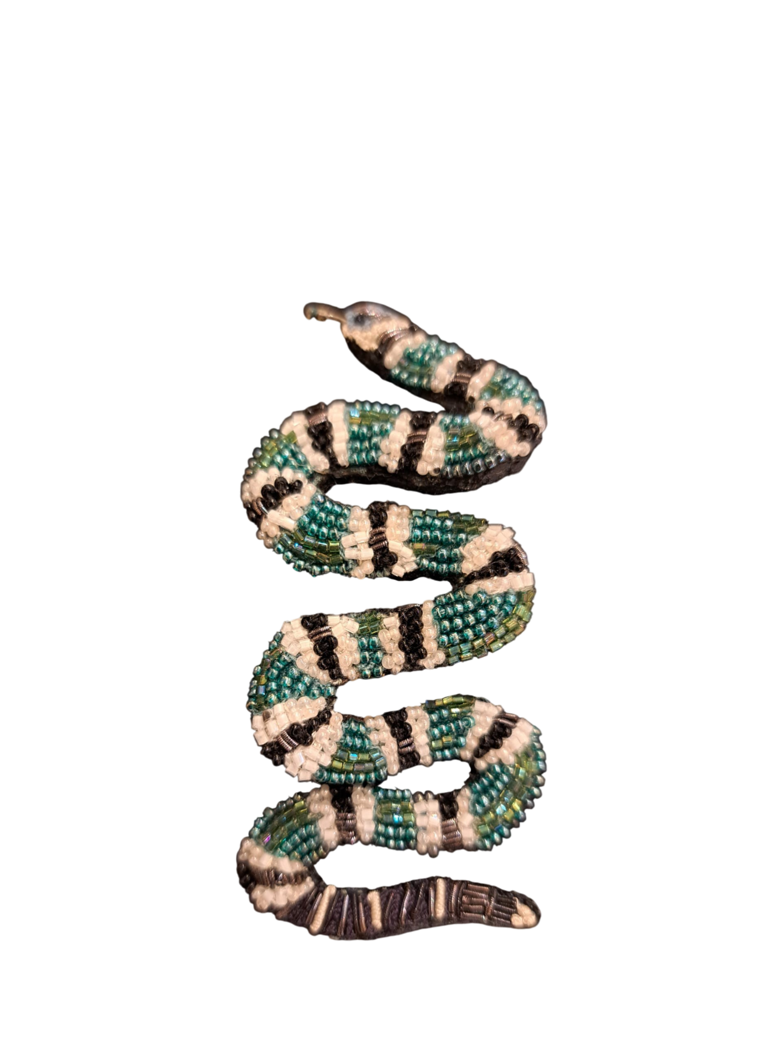Spilla TROVELORE - Green Banded Snake
