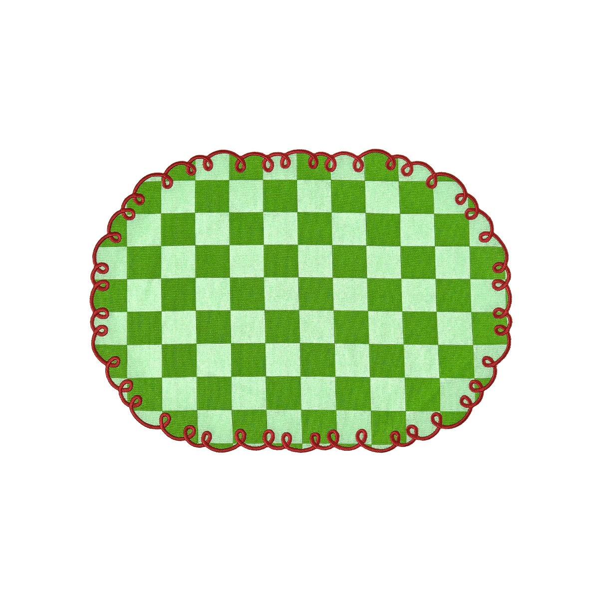 Tovagliette  verde scuro/verde menta con bordo ricamato set da 2 - Bitossi home