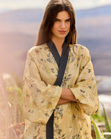 Kimono luminoso in seta Mes Demoiselles