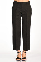Pantalone realizzato In misto lino jacquard