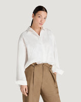 Camicia in popeline con stampa