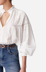 Camicia con dettagli in pizzo