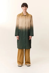 Trench leggero midi taglio dritto con motivo tie-dye