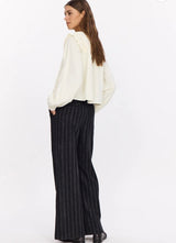 Blusa in cotone ricamata