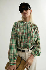 Camicia in cotone a quadretti