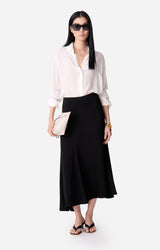 Camicia in seta scollo a V