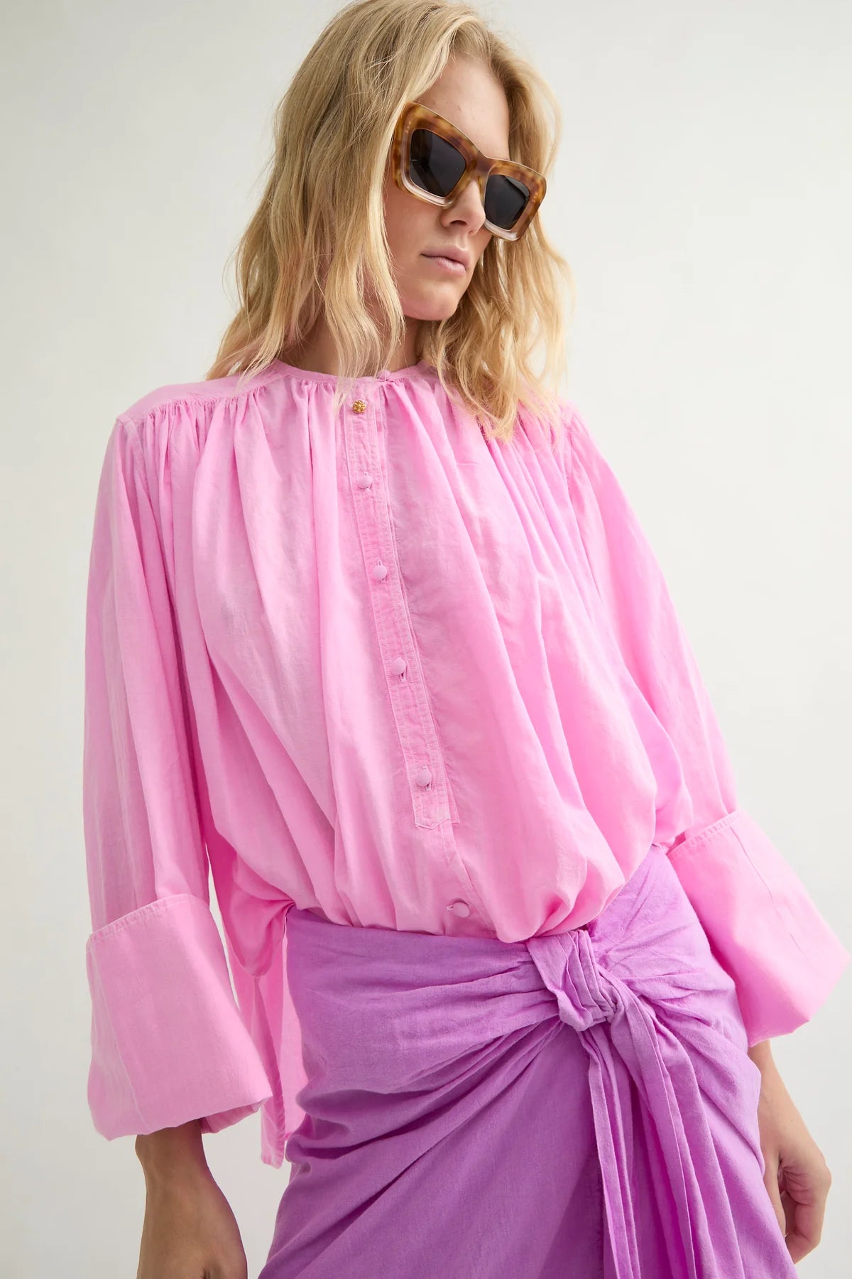 Camicia oversize in cotone